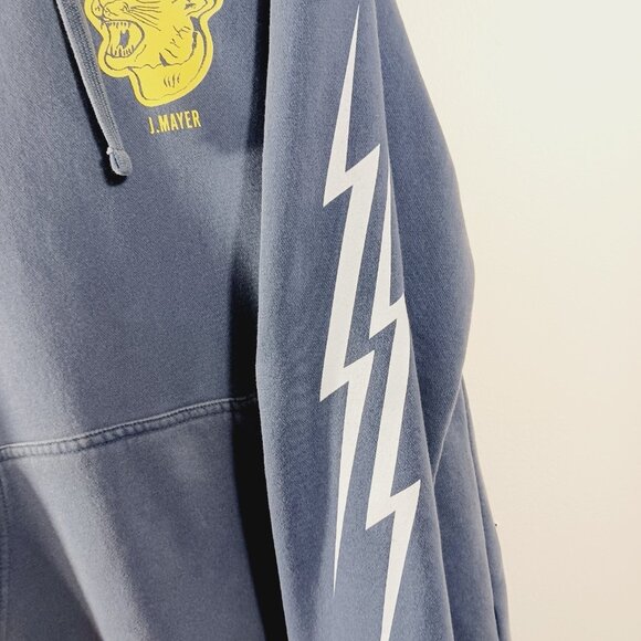 John Mayer Rare Basement Brigade Hooded Sweatshirt Blue/Gray Small, Fairfield CT - Picture 8 of 16